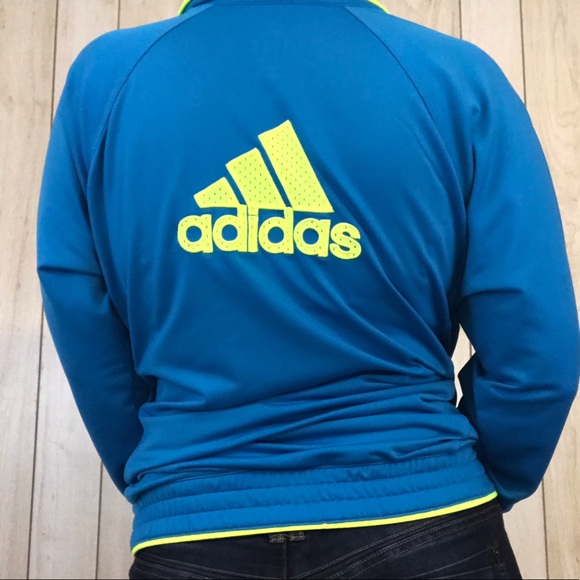 adidas Tops - Adidas Trefoil Logo Zip Front Retro Track Jacket